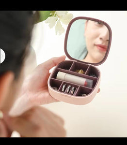 Mirror Jewellery Box Portable Jewelry Box